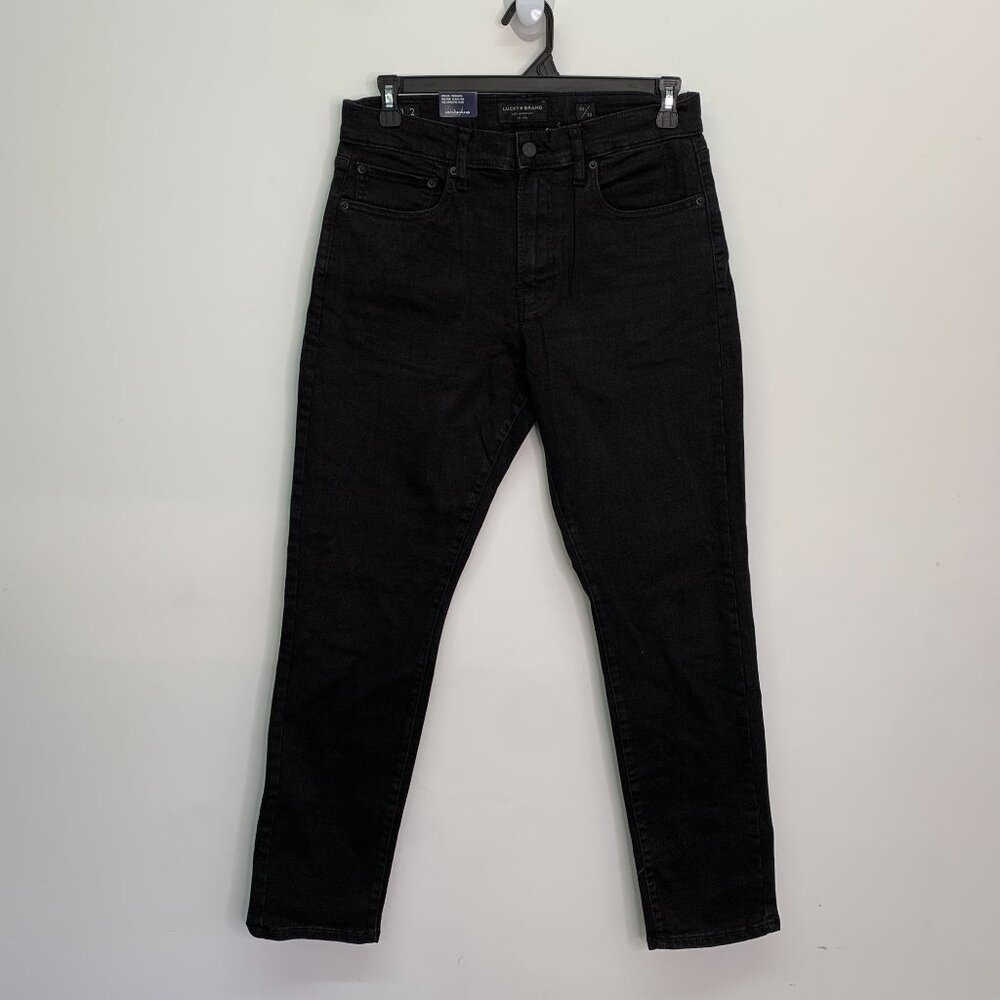 Lucky Brand Men's Jeans 412 Athletic Slim Stretch Denim Black Jean Size 32 x 32